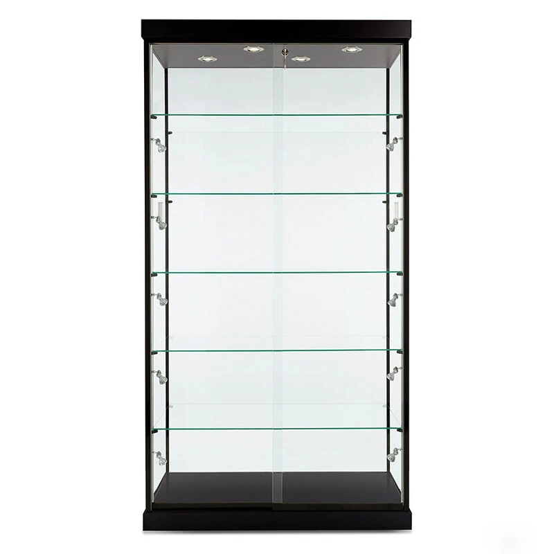 Wholesale Full Vision Tempered Glass Cabinet Display Showcase For Retail Shops Display