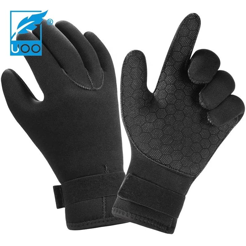 UOO Factory Custom 3mm 5mm Neoprene Scuba Diving Gloves for Diving Snorkeling Paddling Surfing