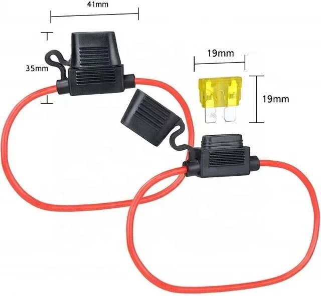 Car Auto Boat Truck Waterproof Maxi Standard Mini Fuse 16AWG Inline In-Line Blade Wire Cable Screw Fuse Holder