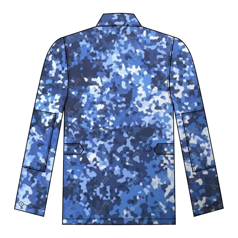 KMS OEM Combat Tactical Suit Pantalon Uniforme Tactico Blue Digital BDU Tactical Clothing Camouflage Uniform For Men Training