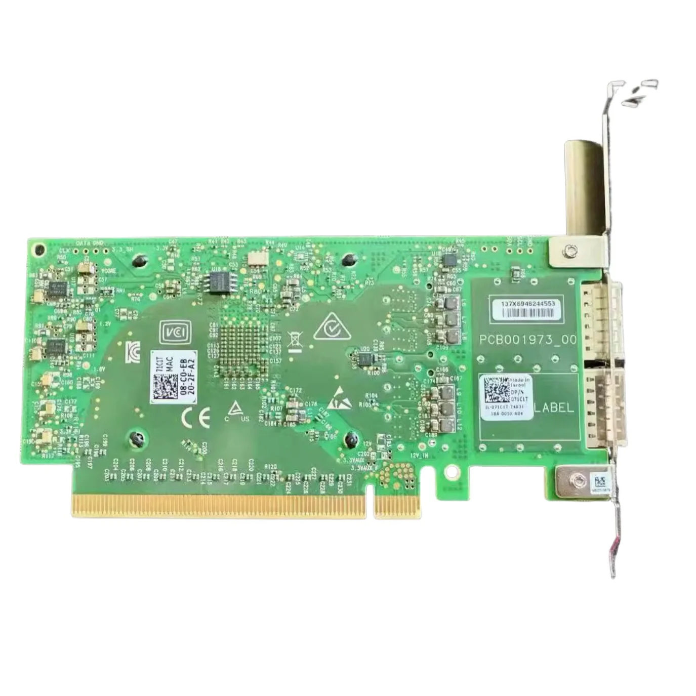 Connect-X 5 2x 100GBe PCIe Gen 4.0 Full Height MCX516A-CDAT 071C1T CX516A