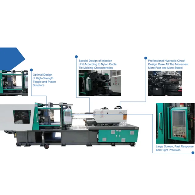 ZhiShang Nylon Cable Ties Making Machines Zip Ties Injection Molding Machines 368ZD KS468 KS568 KS668