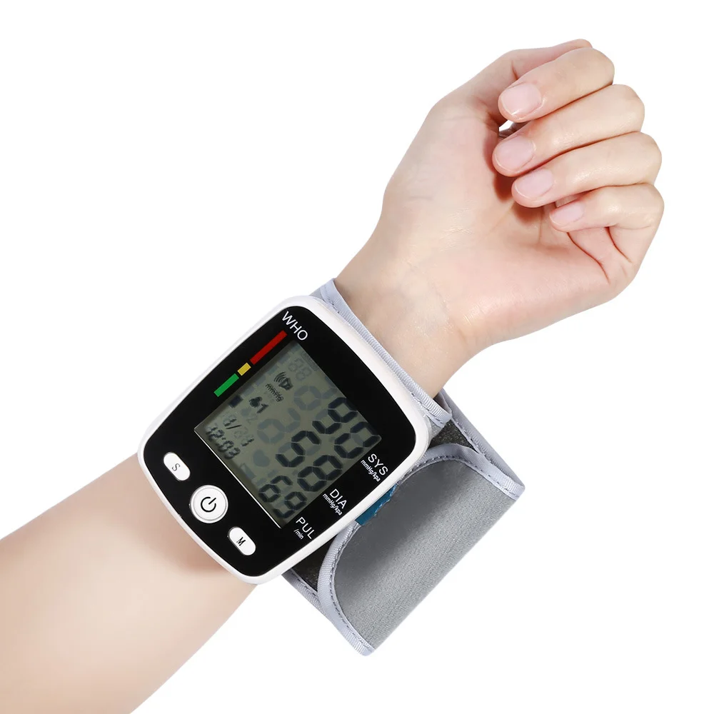 sphygmomanometer  Portable Smart Digital Wrist Blood Pressure Monitor Bp Machine Calibration Sphygmomanometer Blood Meter Device