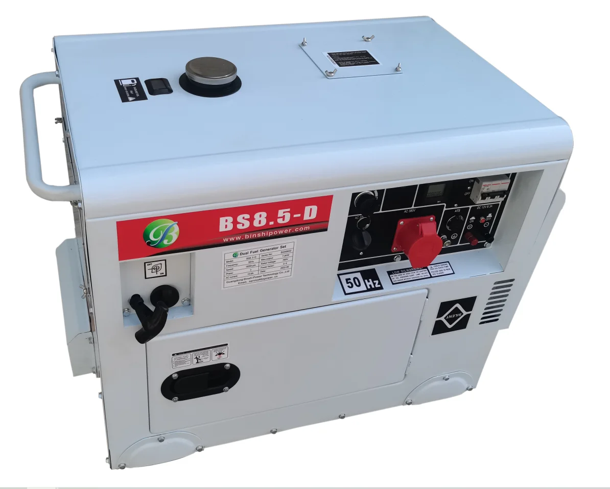 China Factory Small 2kw 3kw 5kw 168F Natural Gas LPG LNG Portable Gasoline/Gas Dual Fuel Generator