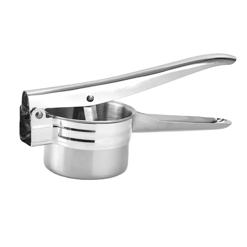 Kitchen gadgets mash masher potato stainless steel potato ricer press with 3 interchangeable discs