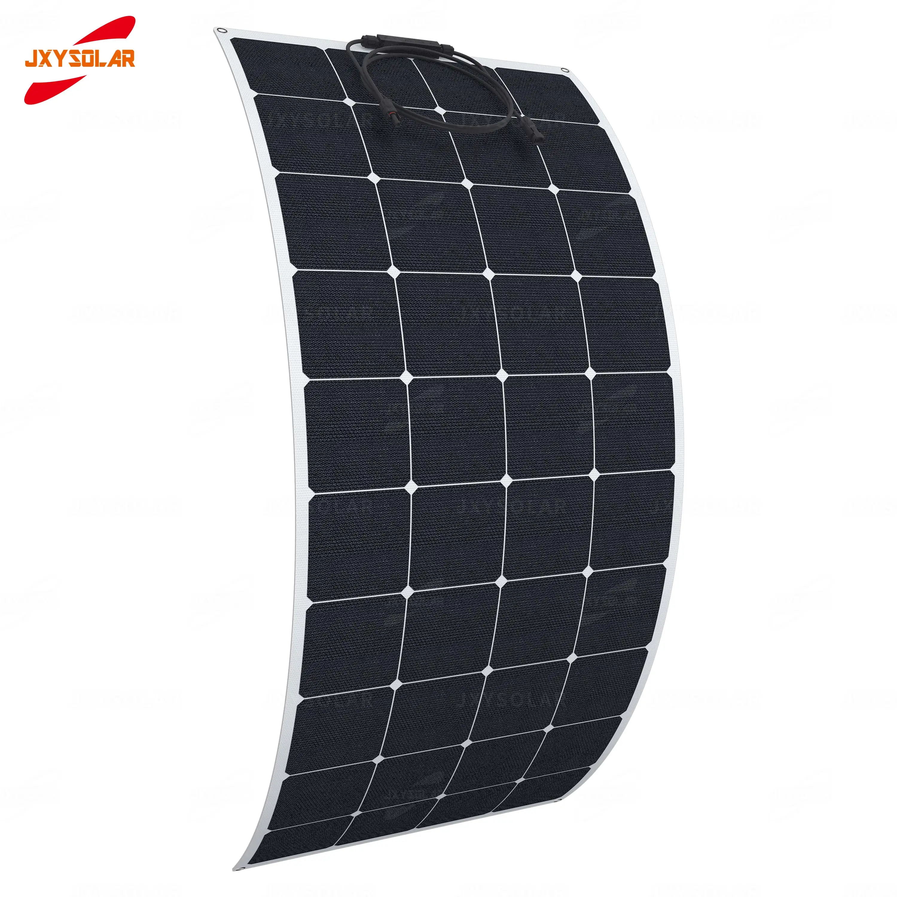 
135W 22.8V ETFE Sunpower Cells High Efficiency Marine Semi Flexible Solar Panels For Yachts Boats RVs Cars Campervans Roofs 