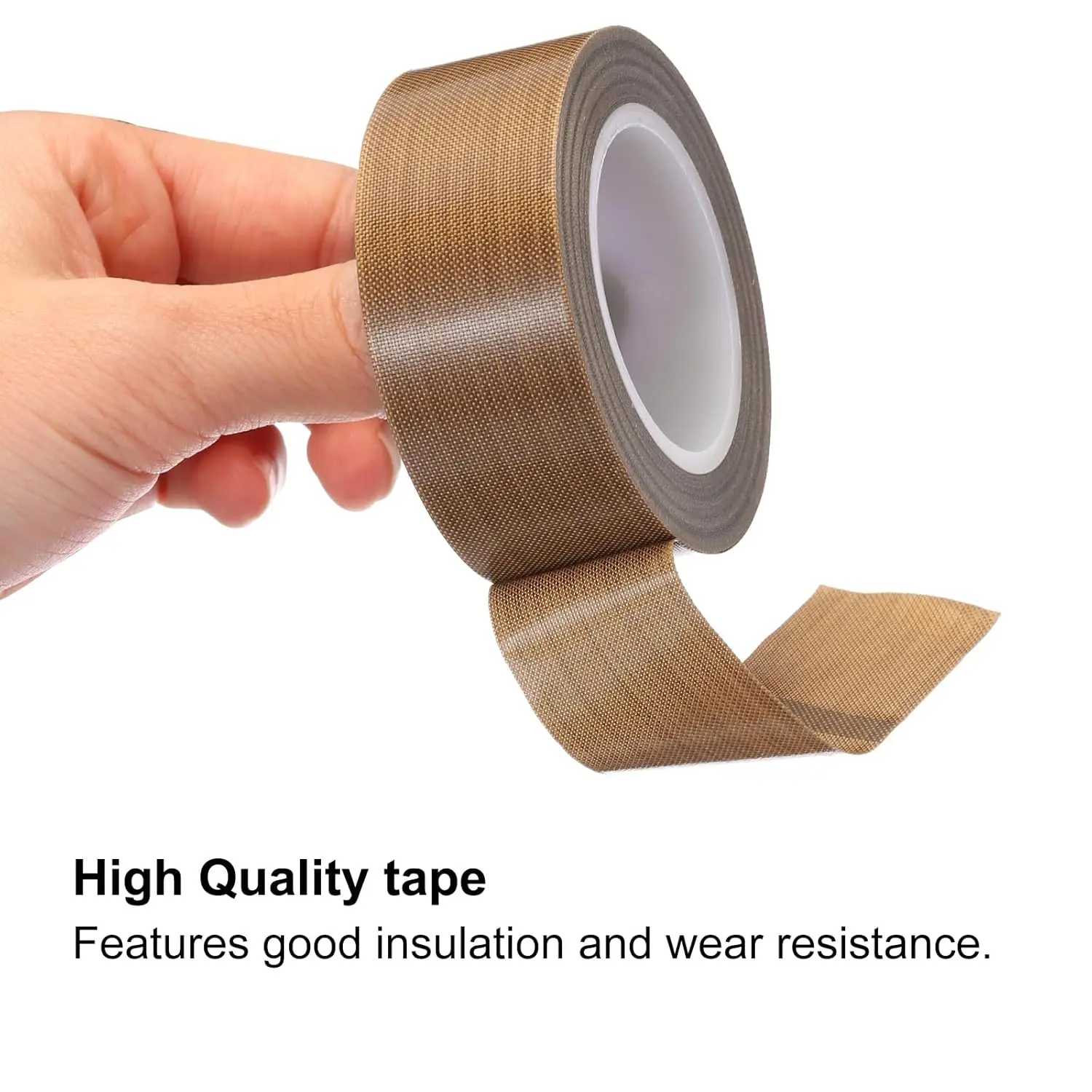 13mm/19mm/25mm/50mm Width PTFE Tape High Temperature Cloth Insulation Adhesive Roll Vacuum Sealing Machine Consumables