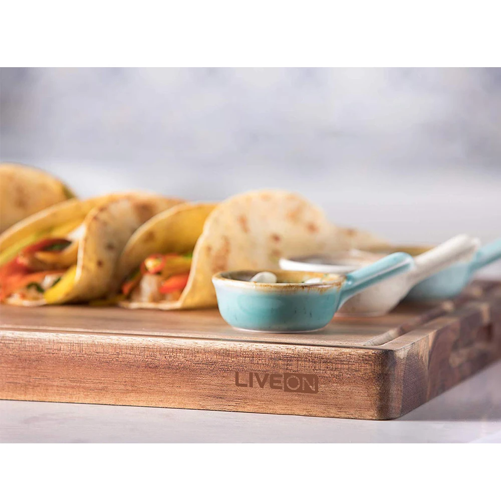 Акация деревянная мяса разделочная Деревянная Кухня Еда доска