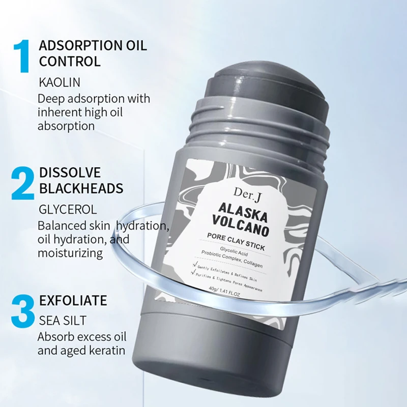 Private Label Customize Logo Face Skin Care Whitening Deep Cleaning Mud Masking Clay Stick Mask