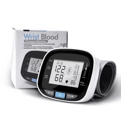
Automatic and Accurate Home Wrist Electronic Blood Pressure Monitor Voice Broadcast Heart Rate Meter Sphygmomanometer 