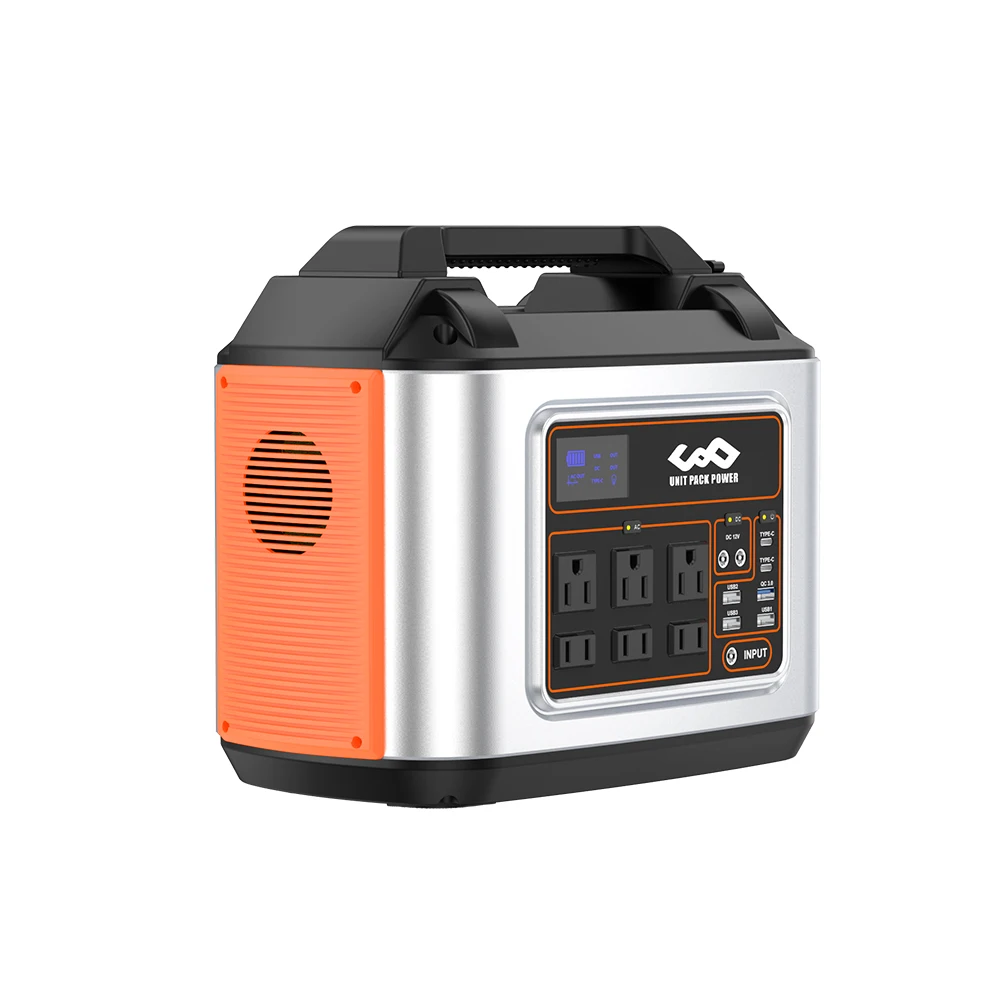 T500 Digital Portable Power Station 500W Solar Generator with Flashlight for Camping Pure Sine Wave Inverter Type