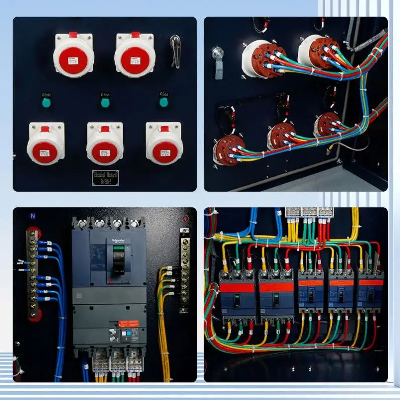 Saip/Saipwell Black Cover Enclosure Ip65 Non-Transparent Complete Set Socket Box Outdoor Metal Power Socket  Box