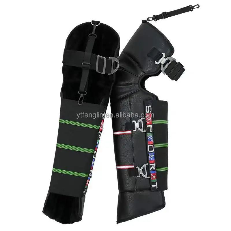 Specializing in the production of high quality long motorcycle warm kneepad Motorcycle Long Full PU Leather KneePad