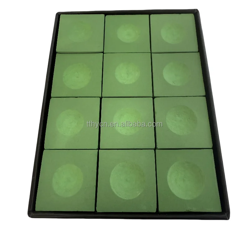 Brand customization Blue Square Chalk for snooker cue pool cue Nodust chalk oil chalk