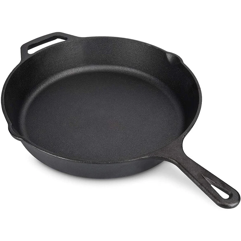 pre-seasoned cast iron fry pan 11.8 inch cast iron cookware skillet for kitchen use