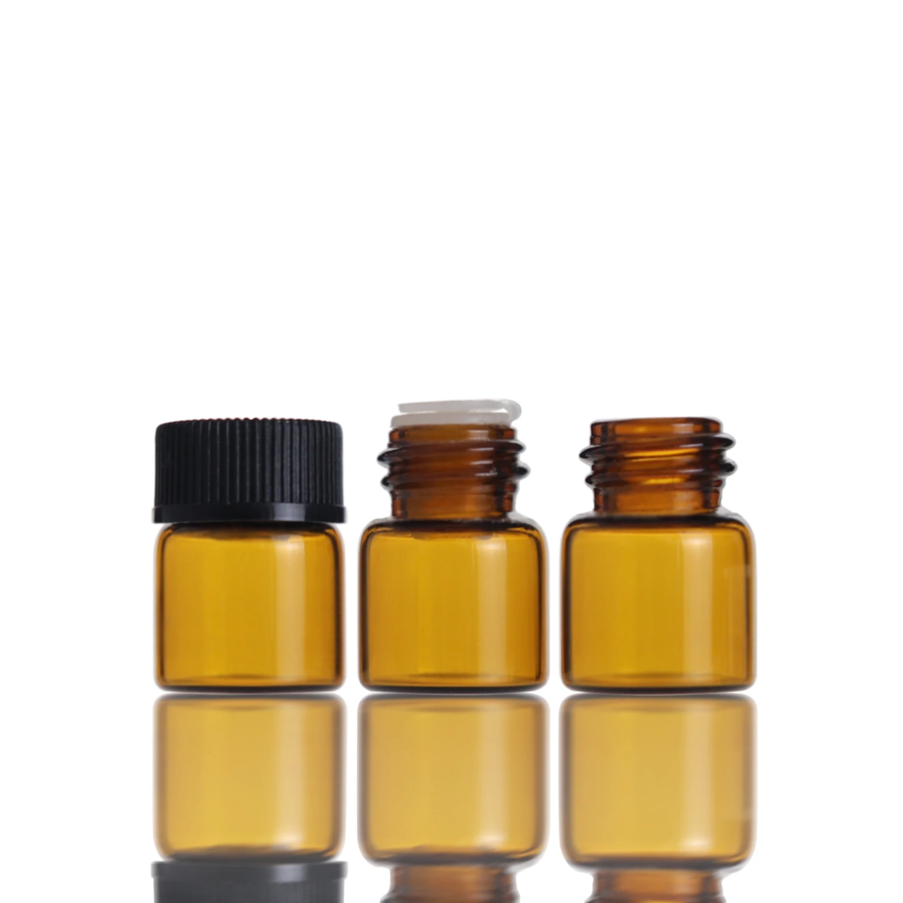 China supplier attar sample glass perfume bottle empty amber bottles 1ml 2ml 3ml 5ml for cream