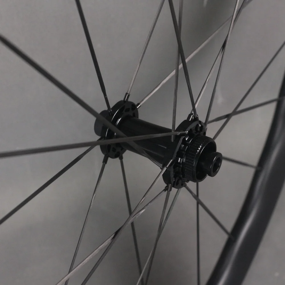 Road carbon spokes wheelset  Wave 50X28mm Carbon Wheelset Disc Brake Gravel Carbon Spoke 1337g Ratchet 54T Road Bike Wheels