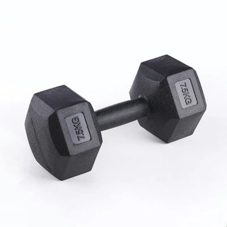 TOPTONS OEM Factory Wholesale Eco-friendly Hex Dumbbell cement cast iron Dumbbell Set