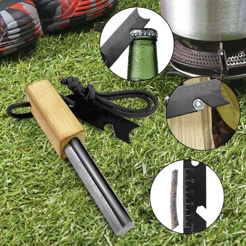 Camping equipment ferrocerium ferro rods flint survival striker magnesium firestarter friction tool