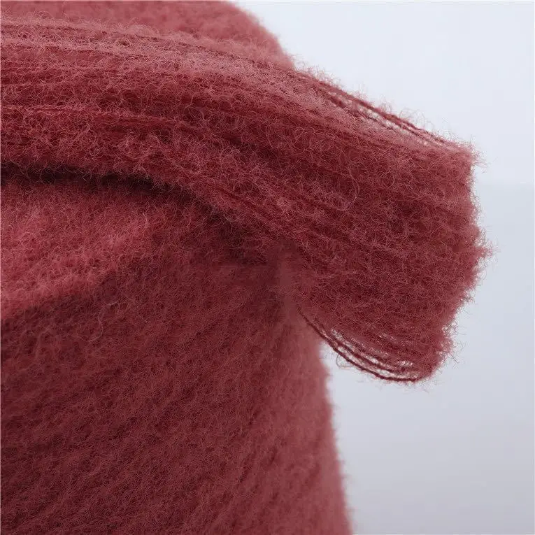 
High Quality Hemp Yarn 0.9cm Imitation Mink Wool Fleece New Nylon Feather Yarn For Clothing Accessories 