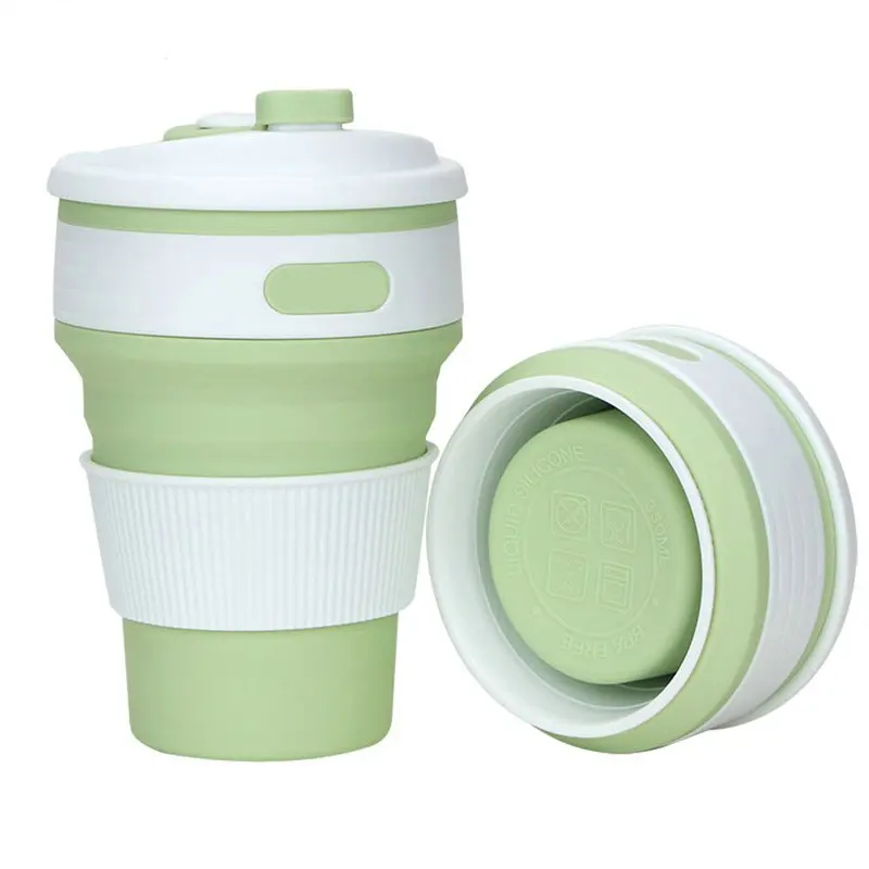 
Silicone rubber folding coffee cup silicone drink cup silicone rubber drink coffee cup 