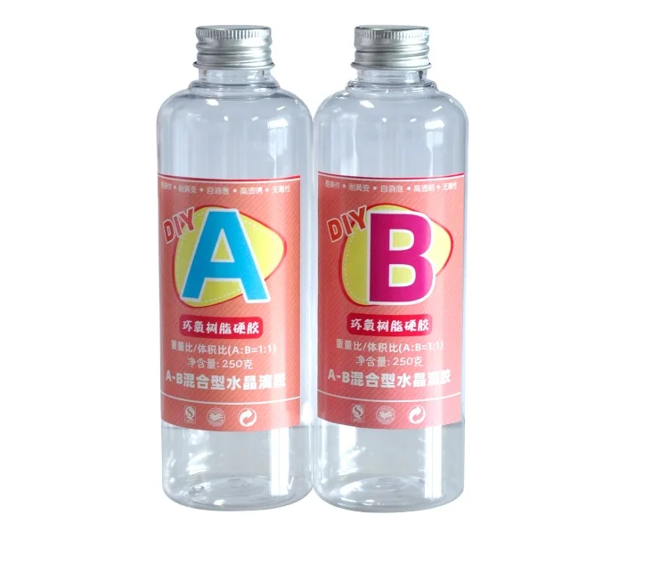 clear curing and casting epoxy resin, bubble free two parts epoxy resin ab glue