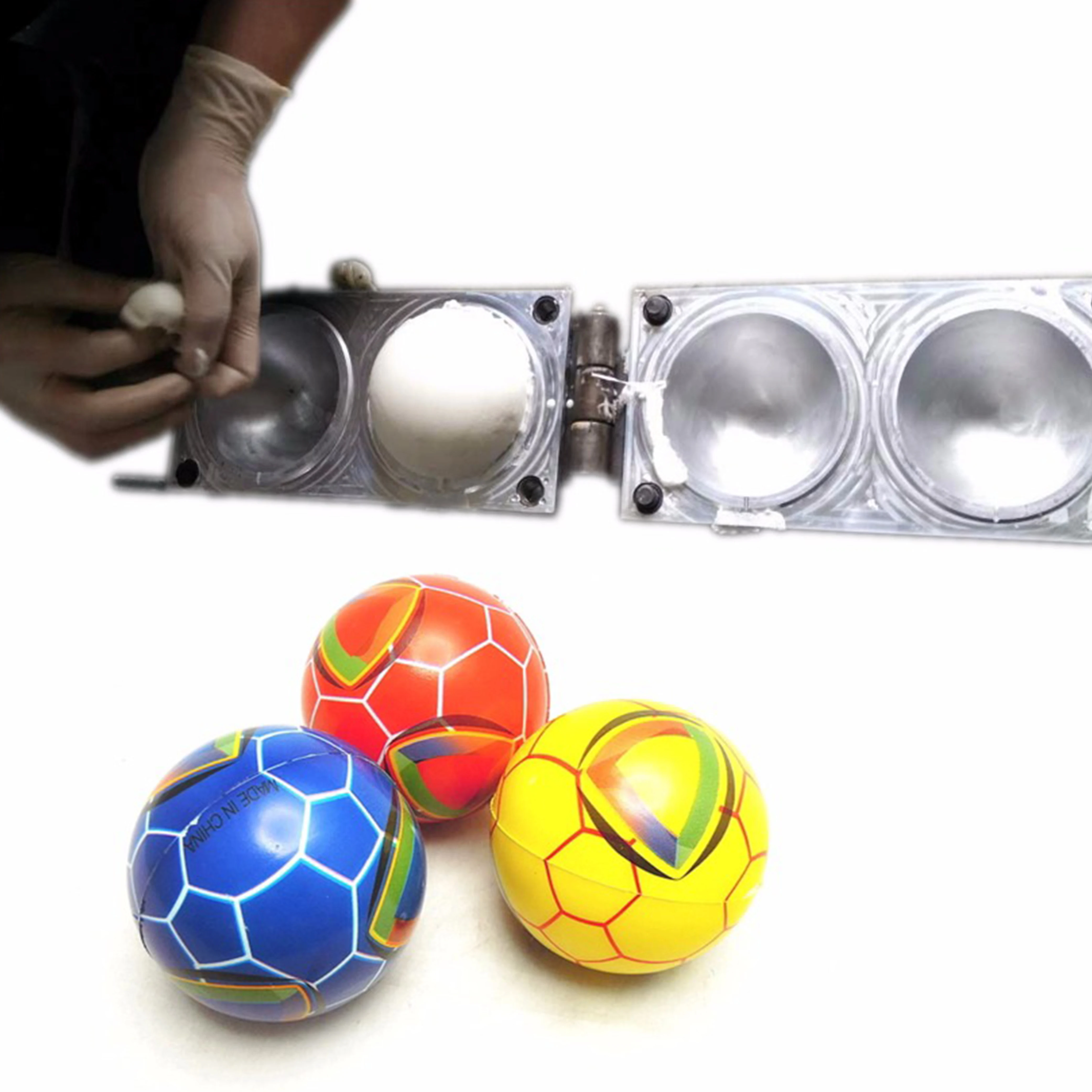 Polyurethane PU Soccer Ball Mold Cast Aluminum Molded Colored Plastic Blowing Mould,plastic Injection Mould Aluminium or Steel