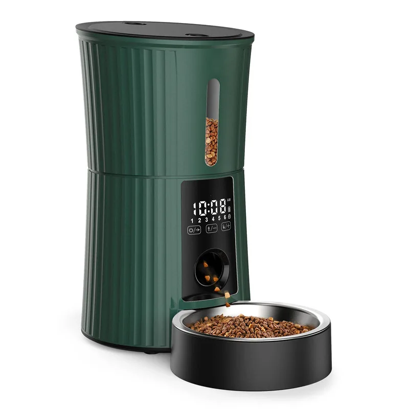 4L Smart Automatic Pet Feeder Dual Power Supply Voice Recorder Timed Quantitative Cat Dog Automatic feeder