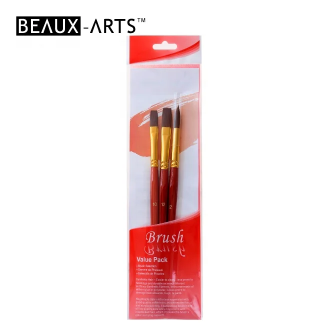 School Supplies Acrylic Artist Paint Brushes Set Synthetic Hair Paint Brushes Oil Painting Art Sets