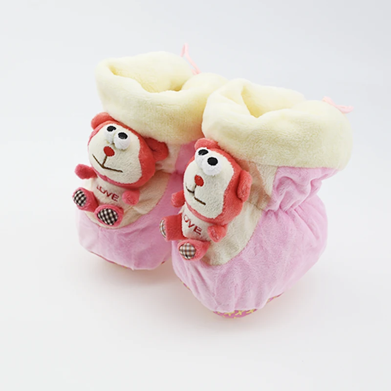 
Wholesale 3D cute cartoon soft sole super soft infant newborn booties fashion design toddler boots winter warm shoes 