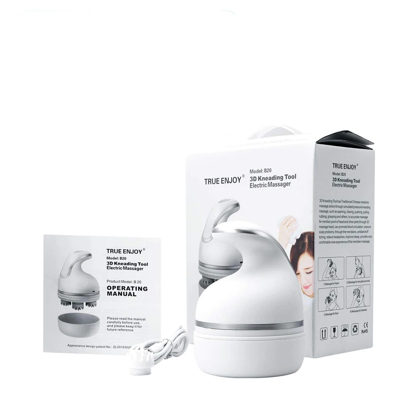 Портативный само мини массажное силиконовый осьминог коготь Электрический вибрирующий голова волос массажер для головы роста