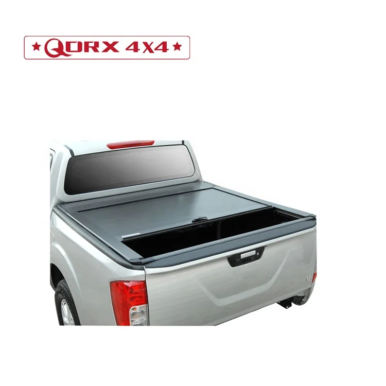 Retractable Tonneau  Cover 4X4 Aluminum Roller Lid With Lock for Navara NP300 double cab pick up car