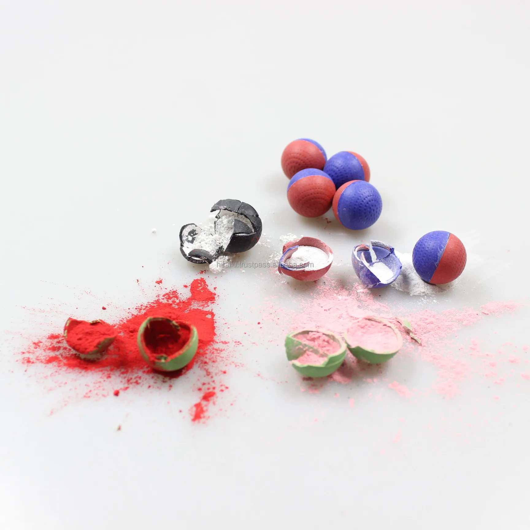 Self Defense All Powder Ball Launchers Pack 10 .68 Caliber 5-20% Active round Projectiles Powder Paintballs