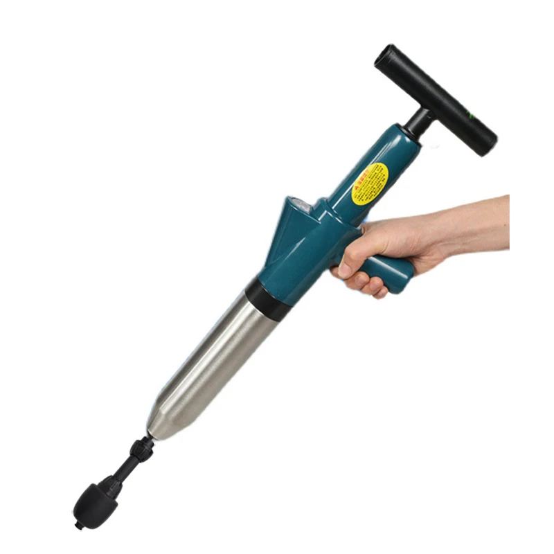 .High quality toilet pipe dredge tools high air pressure electric toilet plunger pipe clean blockage pipeline dredge