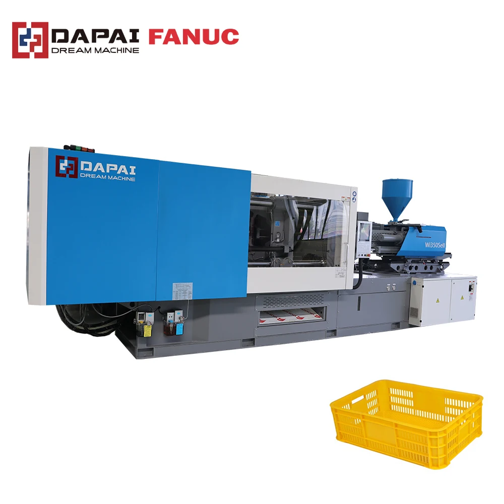 DAPAI FANUC Servo Motor 350Ton Plastic Crate Injection Molding Machine