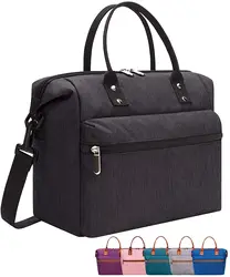 Durable Reusable Lunch Box with Adjustable & Removable Shoulder Strap Leakproof Insulated Lunch Tote Bag