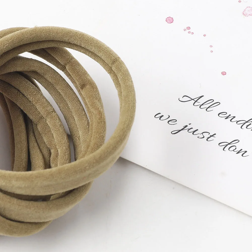 6pcs/set Simple seamless scrunchie Fashion high stretch elastic band scrunchie cute girly pink hair accessories