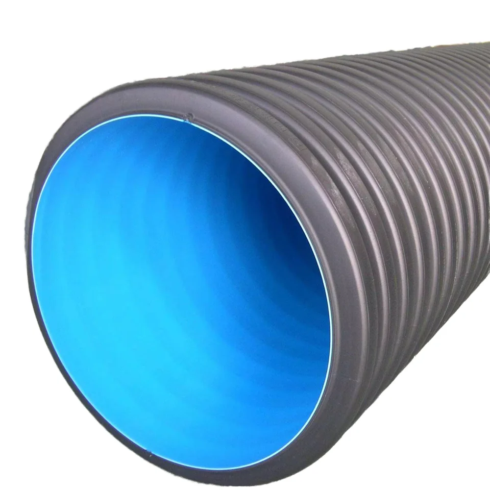 Inch24 DN600 SN8 большого калибра HDPE Двухстенная гофрированная труба