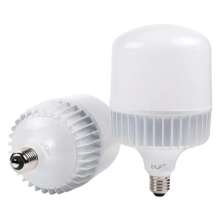 High Quality T80 T100 T115 T125 T135 20W 30W 40W 50W 60W High Power LED Bulb Aluminum E27 Base LED T BULB