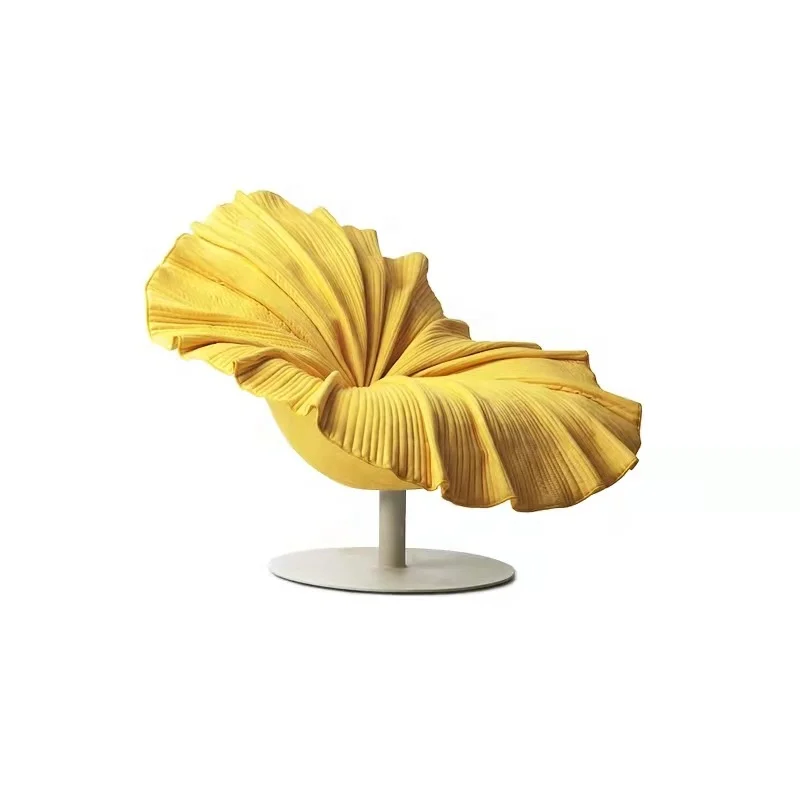 Direct Selling modern tufted swivel chair petal velvet lounge swivel lounge set luxury living room chairs