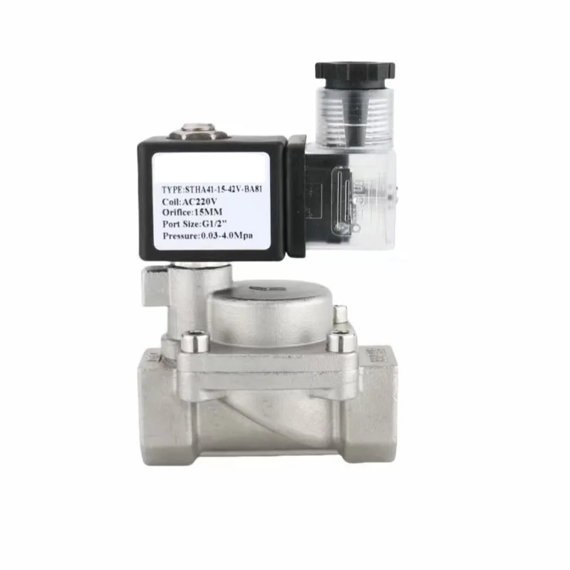 New high pressure solenoid valve stainless steel brass solenoid valve