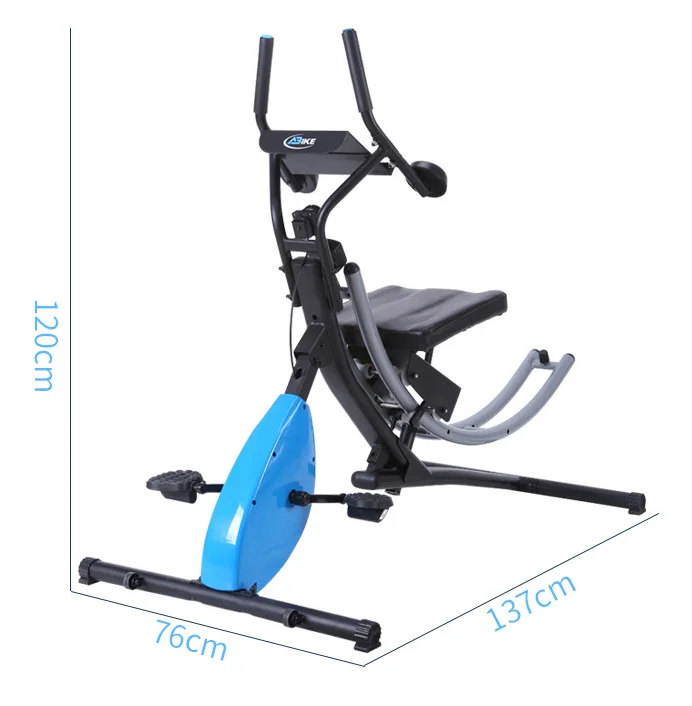 Fitness Core & Abdominal Trainer Ab Bike Workout Machine Home Gym Strength Training Foldable Fitness Equipment