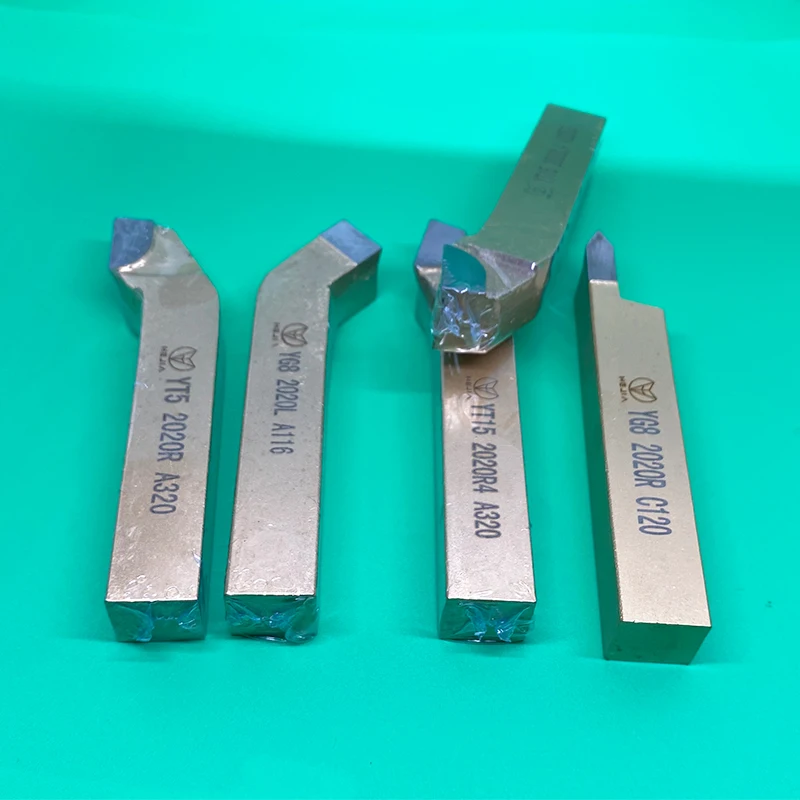 YT5 tungsten carbide brazed cutting tool with 12 handles and front and back blades Side bent turning tool