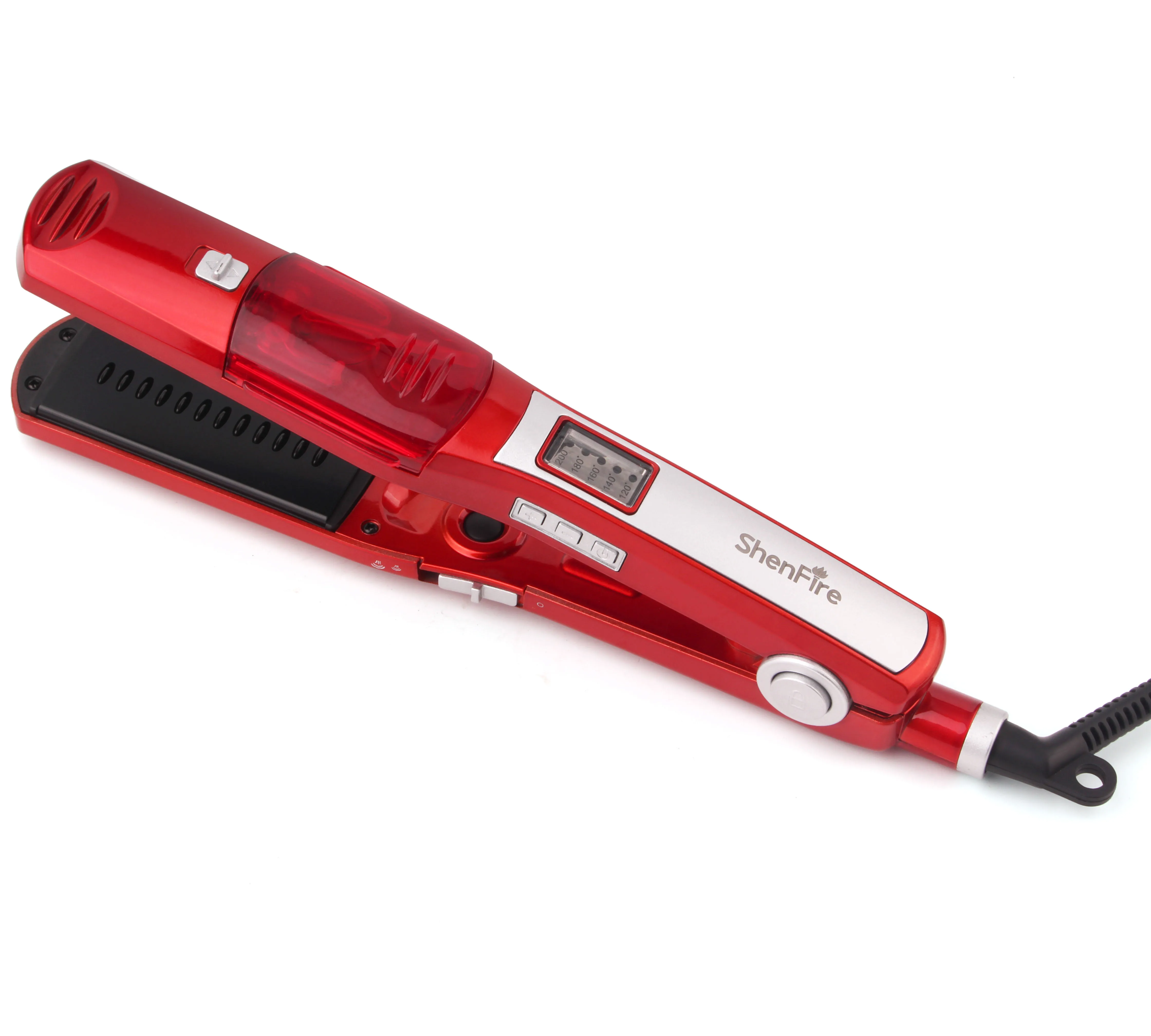 Specially designed for Home Use Steam Hair Straightener with Comb Teeth Super Practical Flat Iron for Hair Styling