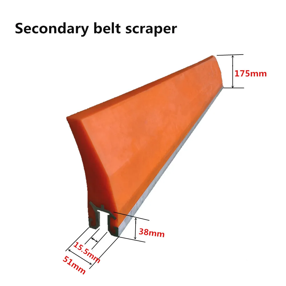 high quality pu blade i type iron ore light weight material conveyor multi-blade belt cleaner for non loaded