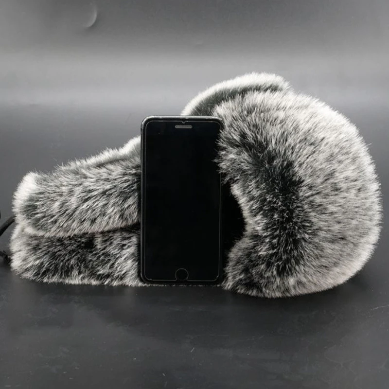 FF2097 Russian Ushanka Eskimo Bomber Trooper Windproof Ski Hunting Cap Ear Flap Winter Hats Warm Winter Trapper Hat