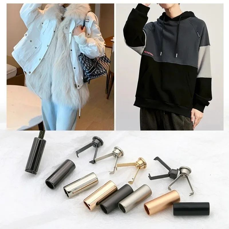 Rectangle Cord Ends Lock Stoppers Detachable Stopper With Lid Cap For Rope Apparel Sportswear Parts Accessories