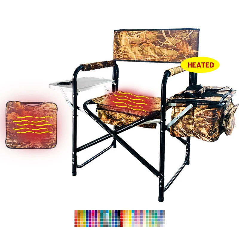 Кемпинговое кресло с подогревом, уличный складной стул для кемпинга с usb-зарядкой и подогревающейся подушкой