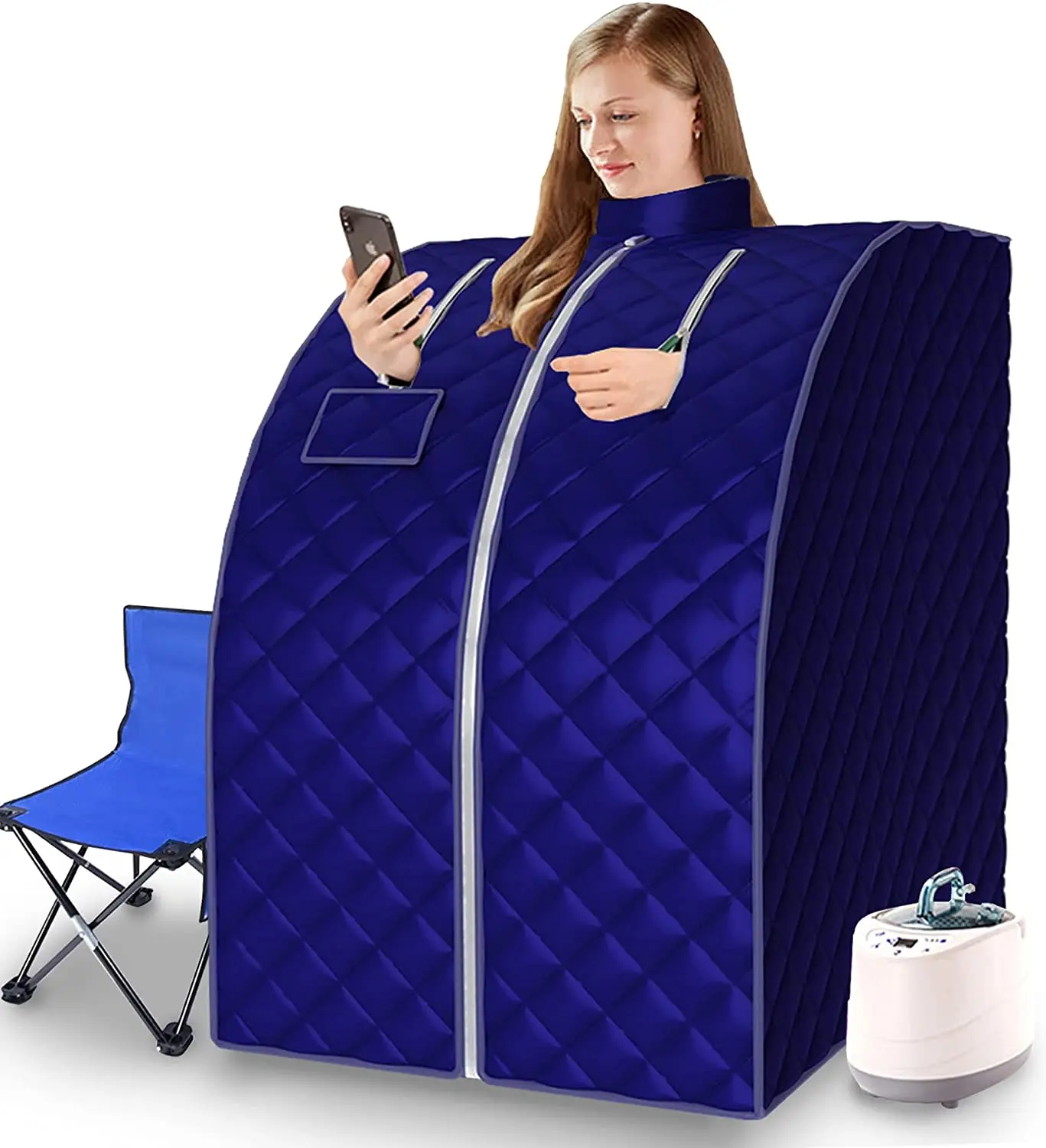 Portable Saunas for Home Sauna Portable Personal Steam Sauna Spa Watt Steam Generator Foldable Chair Spa for Relaxation Foldable
