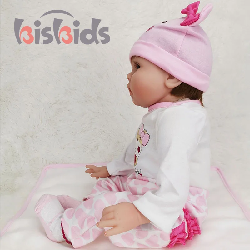 55CM High Simulation Reborn Toddler Dolls Full Silicone Recien Nacido Nina Newborn Baby Girl With Accessories